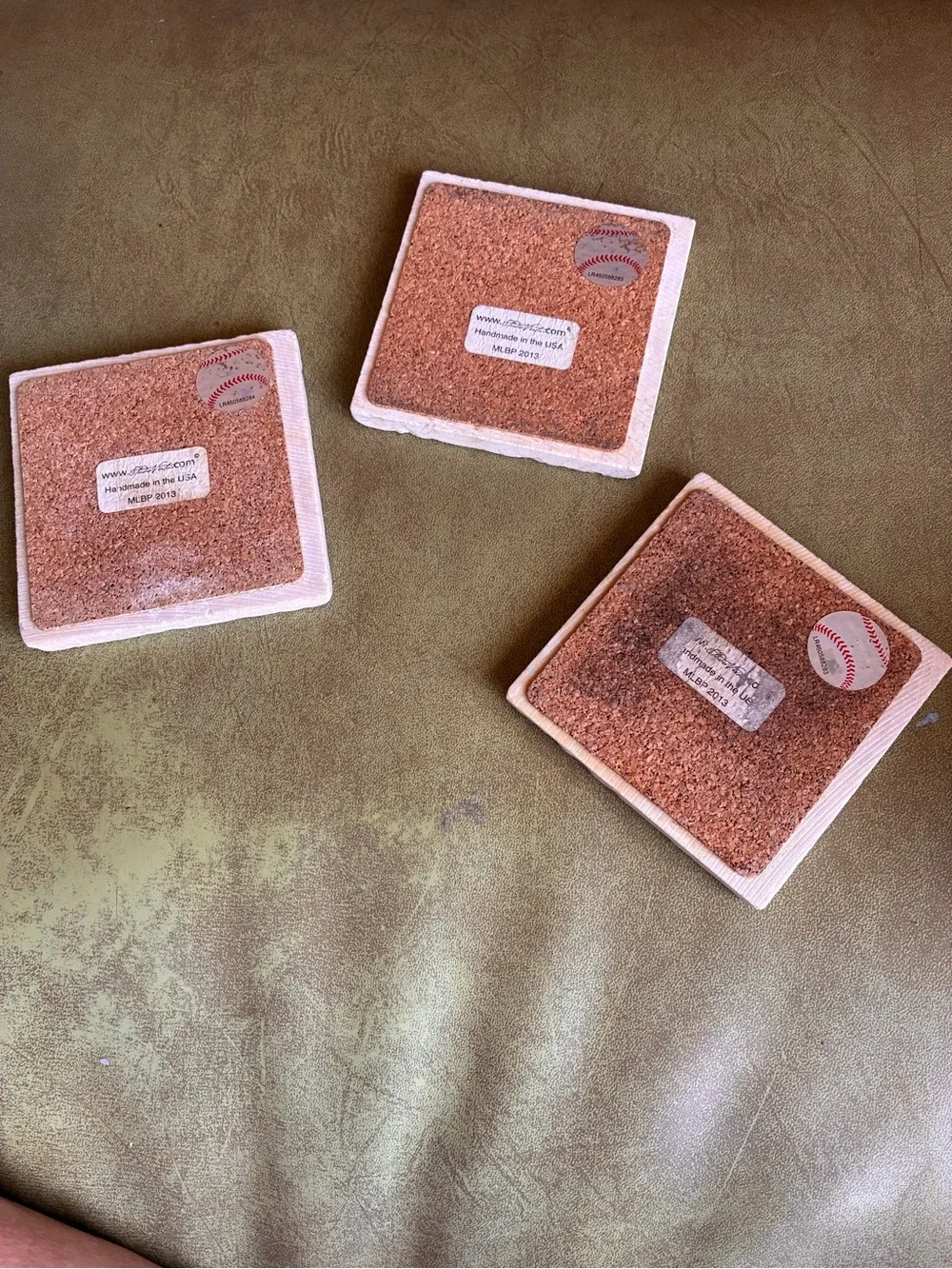 LA Dodgers stone coasters